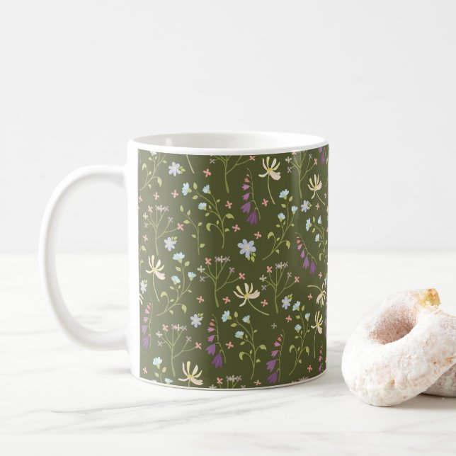 Mug Motif Fleur Classic Floral Printemps (Avec donut)