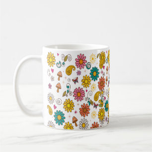 Mug Motif Fleur de puissance Groovy 70s