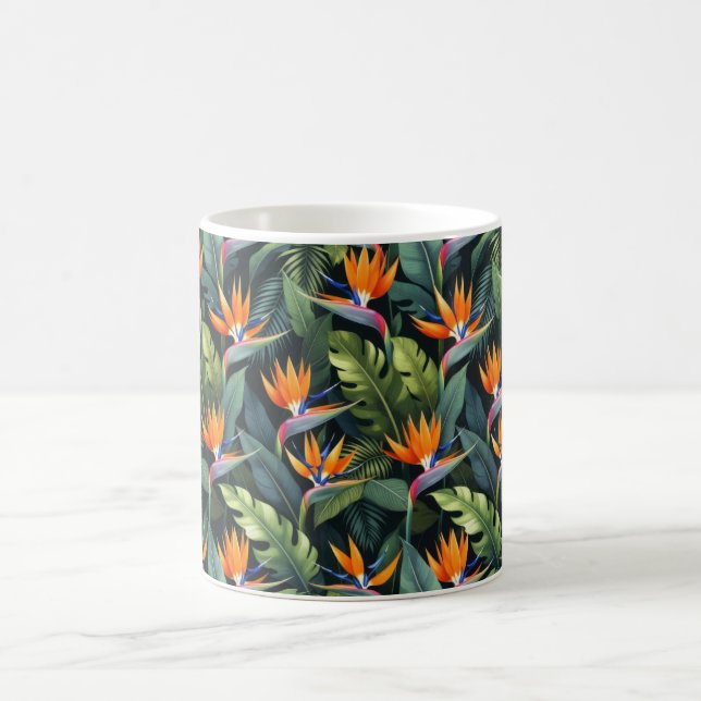 Mug Motif Fleur d'Oiseau de Paradis (Centre)