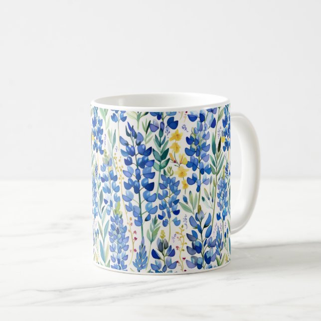 Mug Motif Fleur sauvage du Texas Bluebonnet (Devant droit)