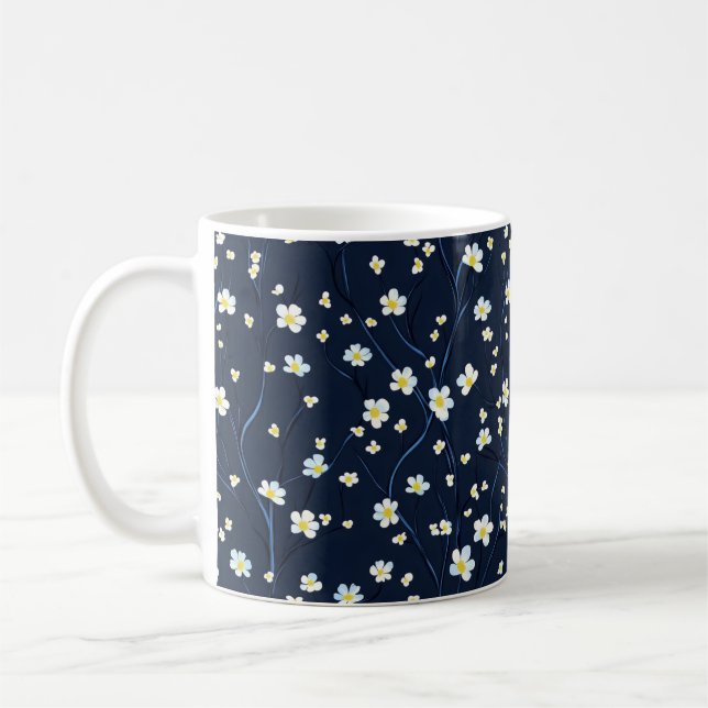 Mug Motif Fleurs Délicates (Gauche)