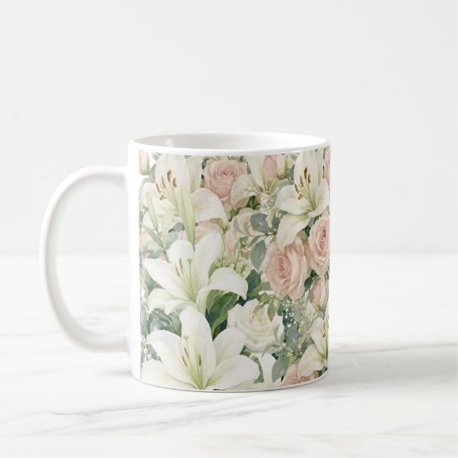 Mug motif floral (Gauche)