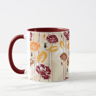 Mug Motif floral 4 d'élégance abstraite