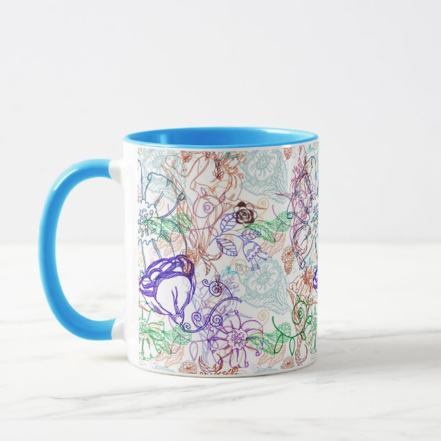 Mug Motif floral 9 (Gauche)