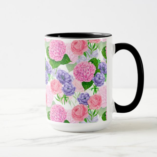 Mug Motif floral aquarelle (Droite)