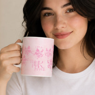Mug Motif floral aquarelle rose bohème