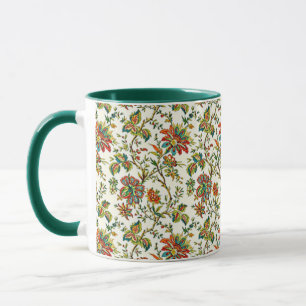 Mug Motif floral automnal élégant