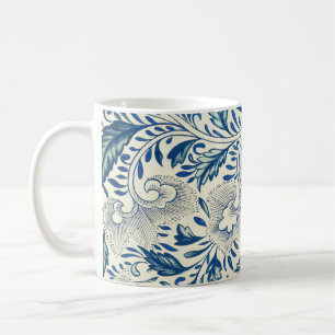 Mug Motif Floral bleu Antique Design asiatique