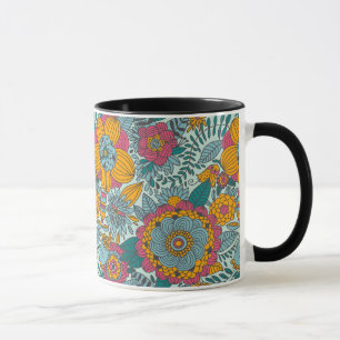 Mug Motif floral coloré