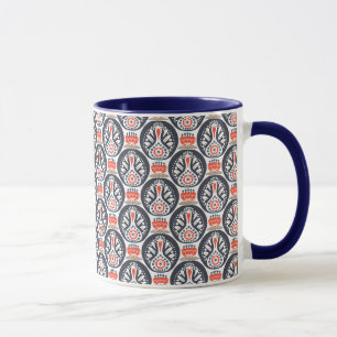 Mug Motif floral d'art populaire de la Turquie