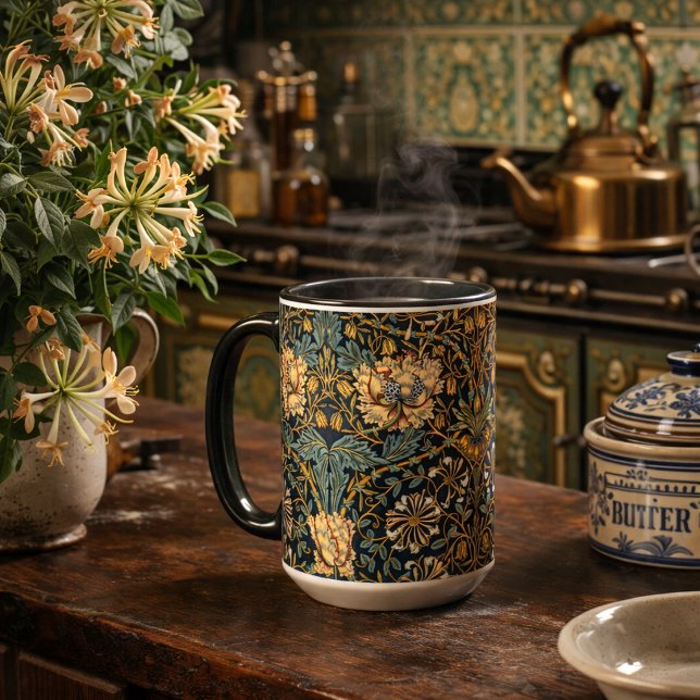 Mug Motif floral de chèvrefeuille de William Morris (Créateur téléchargé)