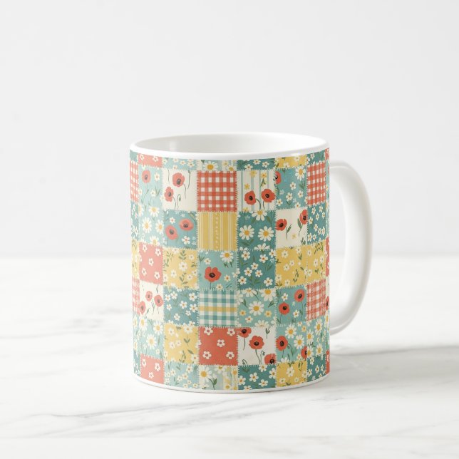 Mug Motif floral de cuisine campagnarde (Devant droit)