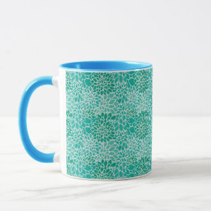 Mug motif floral de dahlia grâce