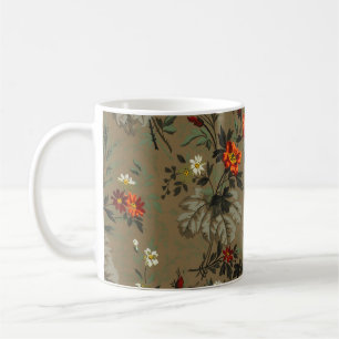 Mug Motif floral de fleurs de roses rouges vintage jol