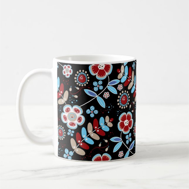 Mug Motif floral de gens audacieux (Gauche)