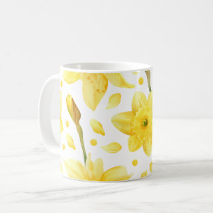 Mug Motif floral de jardin printanier aux jonquilles j