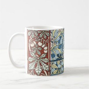 Mug Motif floral de marronnier Art Nouveau vintage