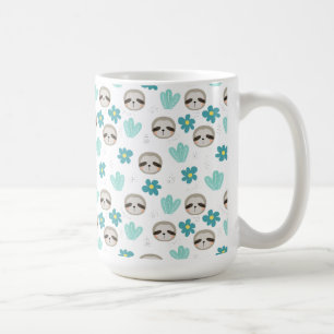 Mug Motif floral de paresse douce