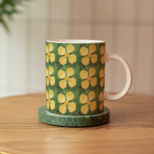 Mug Motif floral du pavot célandin jaune