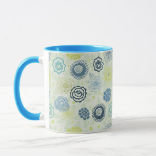 Mug Motif floral élégant avec les fleurs mignonnes