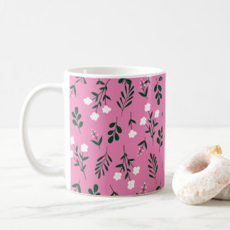 Mug Motif Floral Élégant Rustique