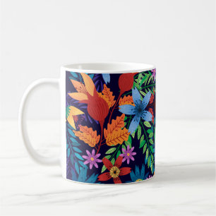Mug Motif floral exotique coloré-32436
