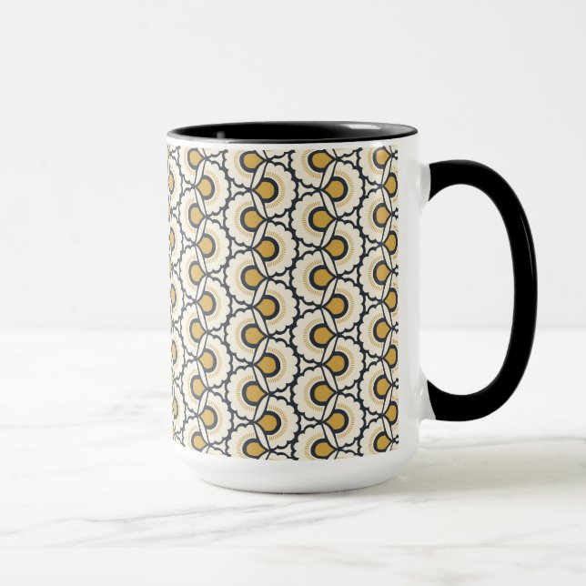 Mug Motif floral géométrique (Droite)