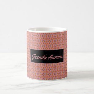 Mug Motif floral géométrique amérindien de luxe