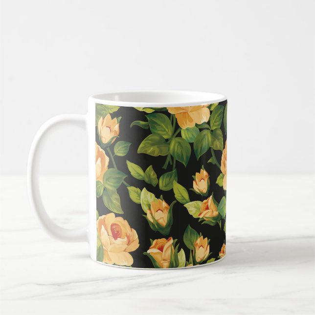 Mug Motif floral incomparable avec de beaux roses (Gauche)