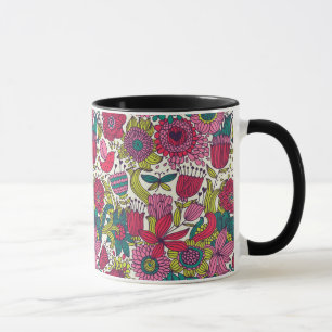 Mug Motif floral lumineux