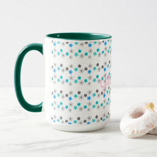 Mug Motif floral moderne rustique