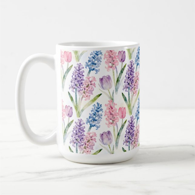 Mug Motif floral printanier (Gauche)