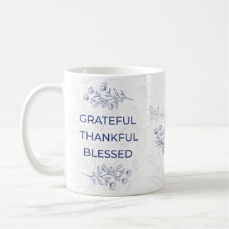 Mug Motif Floral Reconnaissant Merci Bénie