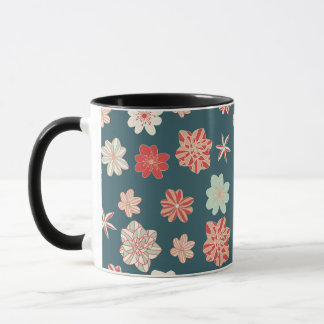 Mug Motif floral sans couture 