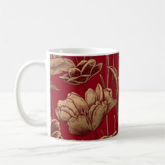 Mug Motif floral sans soudure. arrière - plan de print