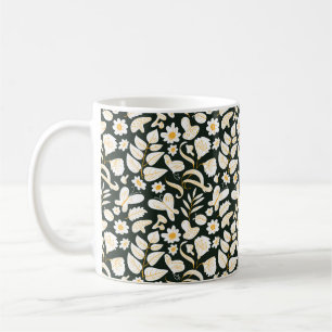 Mug Motif floral sans soudure avec papillons et insect