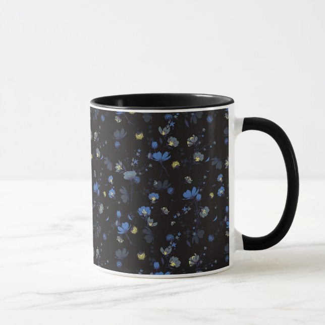 Mug Motif floral soufflé par vent (Droite)