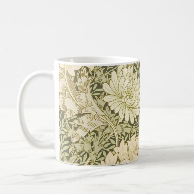 Mug Motif floral vert de William Morris (Gauche)