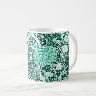 Mug Motif floral vert émeraude de William Morris