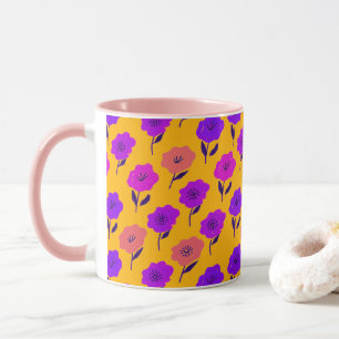 Mug Motif floral vibrant