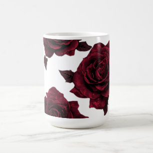 Mug Motif floral vintage Botanique de rose romantiqu