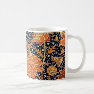 Mug Motif floral vintage William Morris Cray