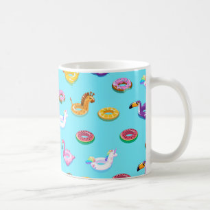 Mug Motif flottant de la piscine d'été