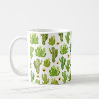 Mug Motif fluide cactus aquarelle