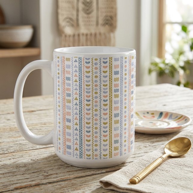 Mug Motif folklorique scandinave décoratif (Créateur téléchargé)