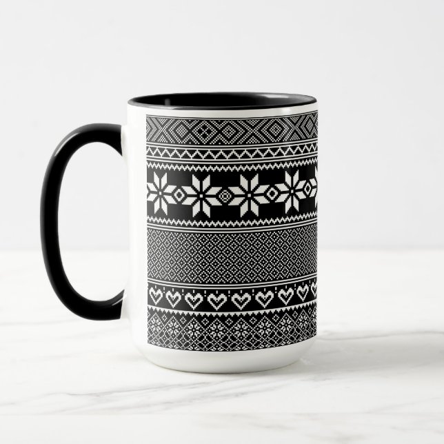 Mug Motif folklorique traditionnel ukrainien vushuvank (Gauche)
