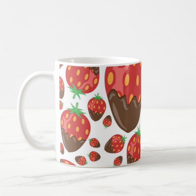 Mug Motif fraise (Gauche)