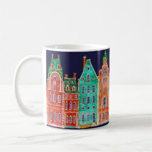 Mug Motif frontalier transparent et architectural sur