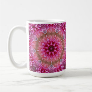 Mug Motif géométrique à fleurs rose Mandala-67545