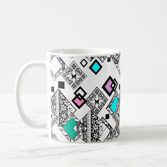 Mug motif géométrique Abstrait (Gauche)